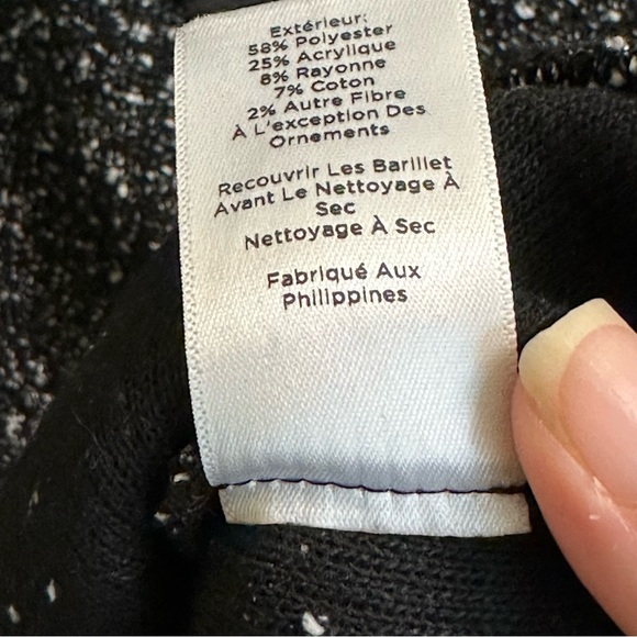 Talbots knit tweed black shift career dress women 4 - Picture 13 of 13